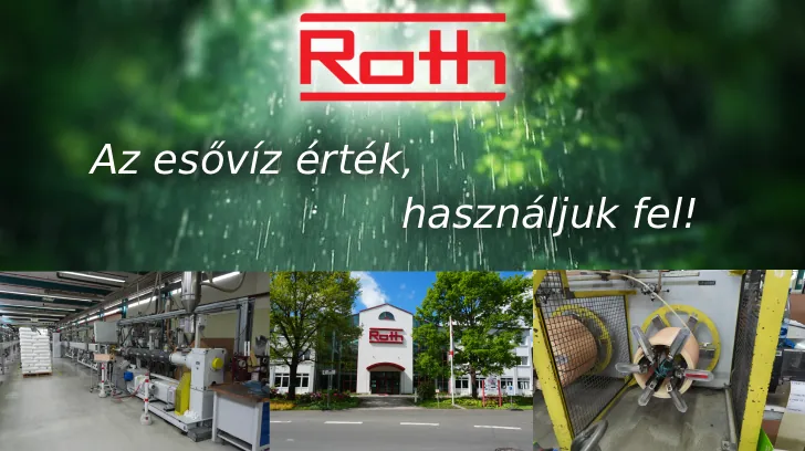Roth csapadékgyűjtő tartályok az ökológiai lábnyom csökkentéséért